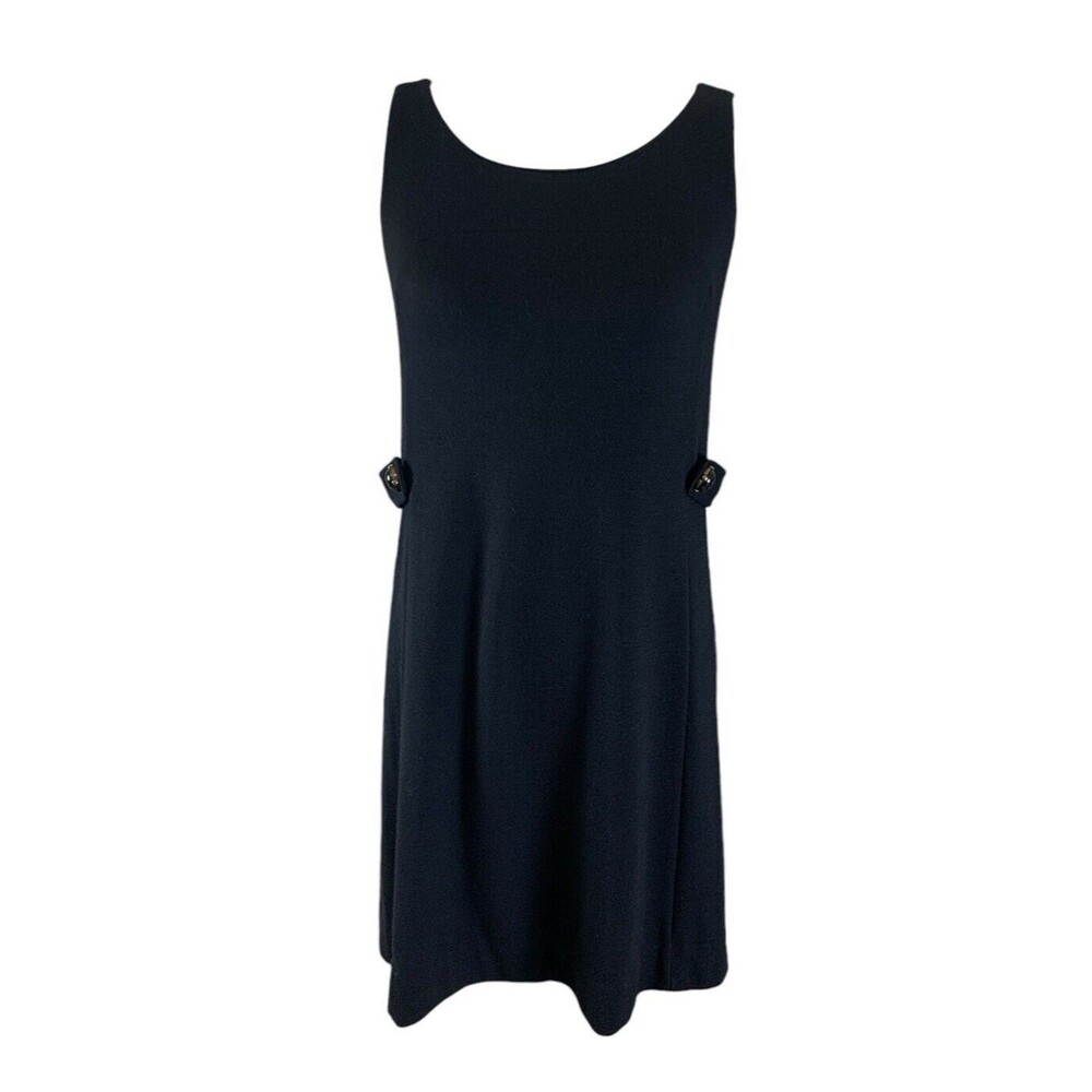 J. Crew Sleeveless Dress Women's Size Small Stretch Wool Classic Side Button